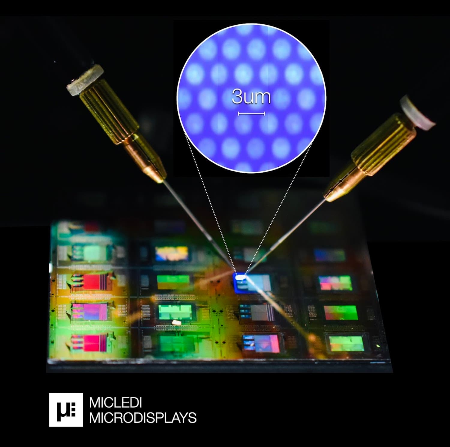 microLEDs 300mm wafer flow