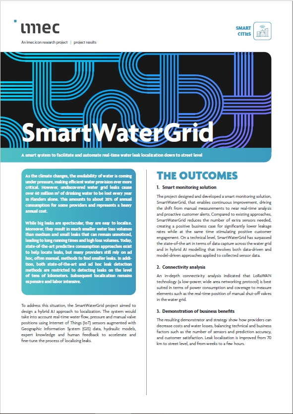 SmartWaterGrid - imec.icon | imec