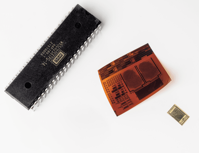 Chip on wafer and on plate