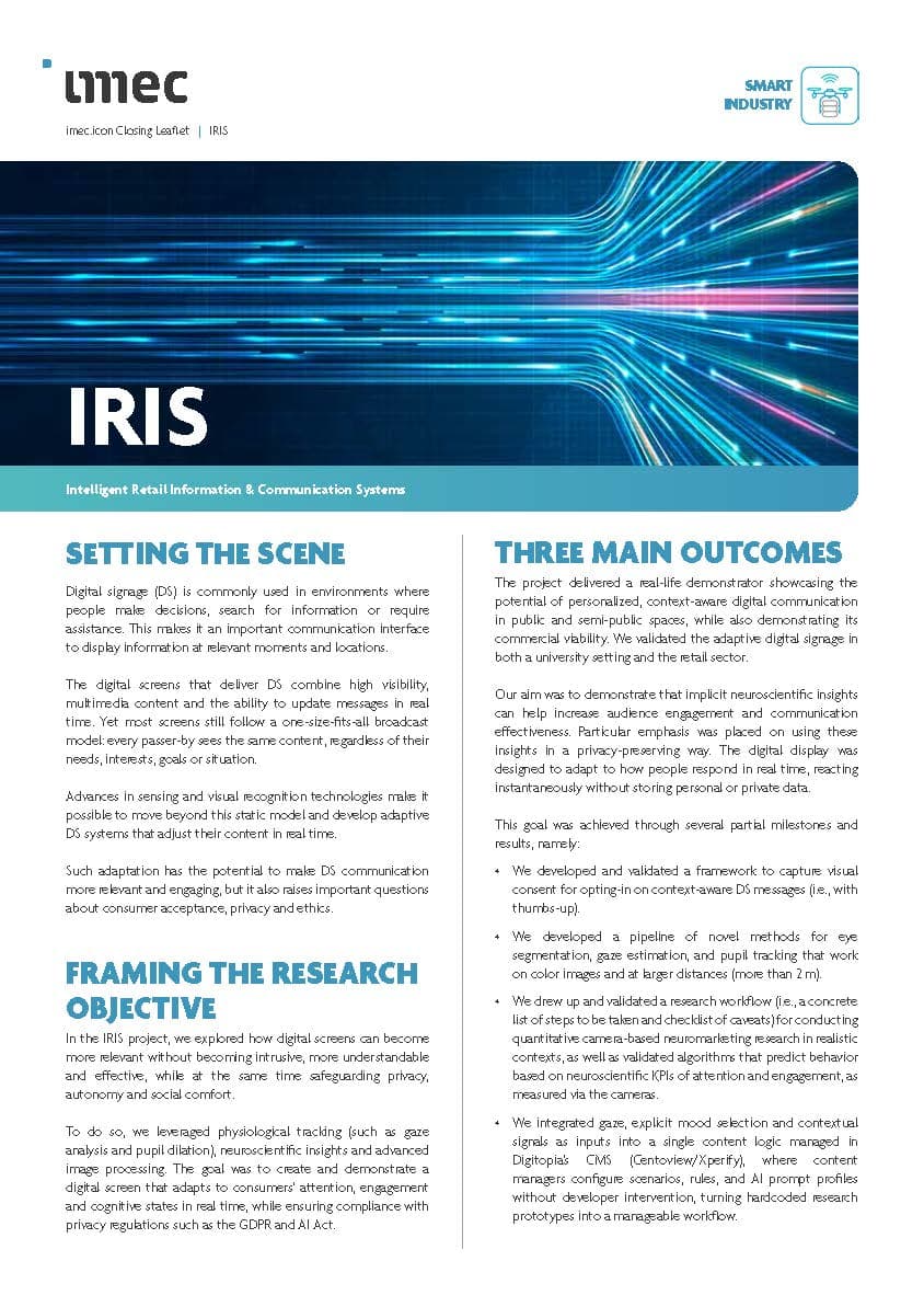 imec.icon IRIS project leaflet
