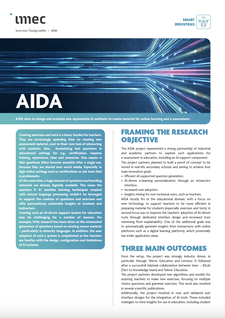 AIDA leaflet