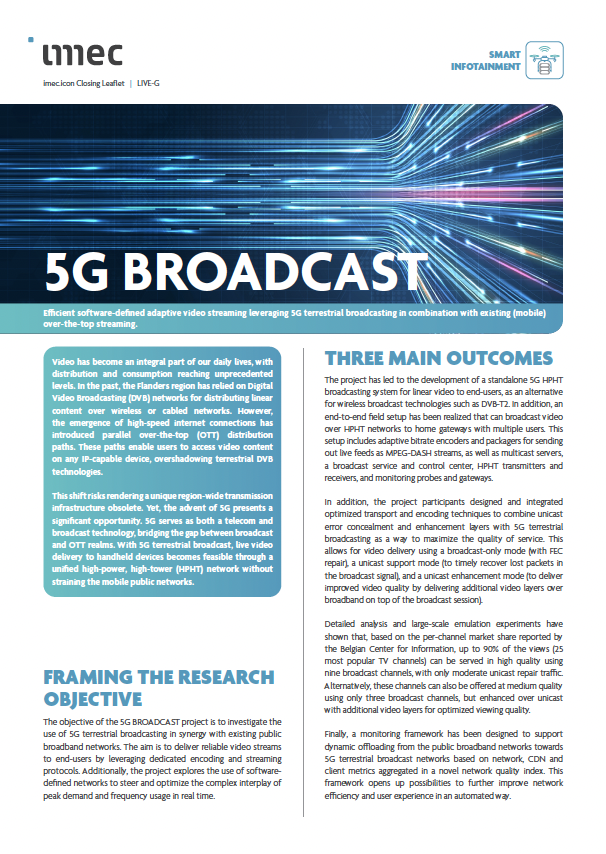 5G broadcast leaflet