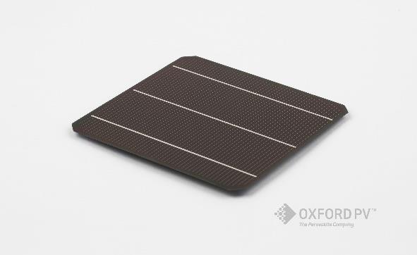 Oxford PV full size perovskite-silicon tandem solar cell