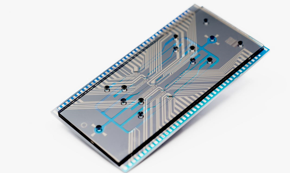 ‘Cell sorter’ 5 channel flow cytometry chip that identifies and sorts 5,000 cells per second per channel.