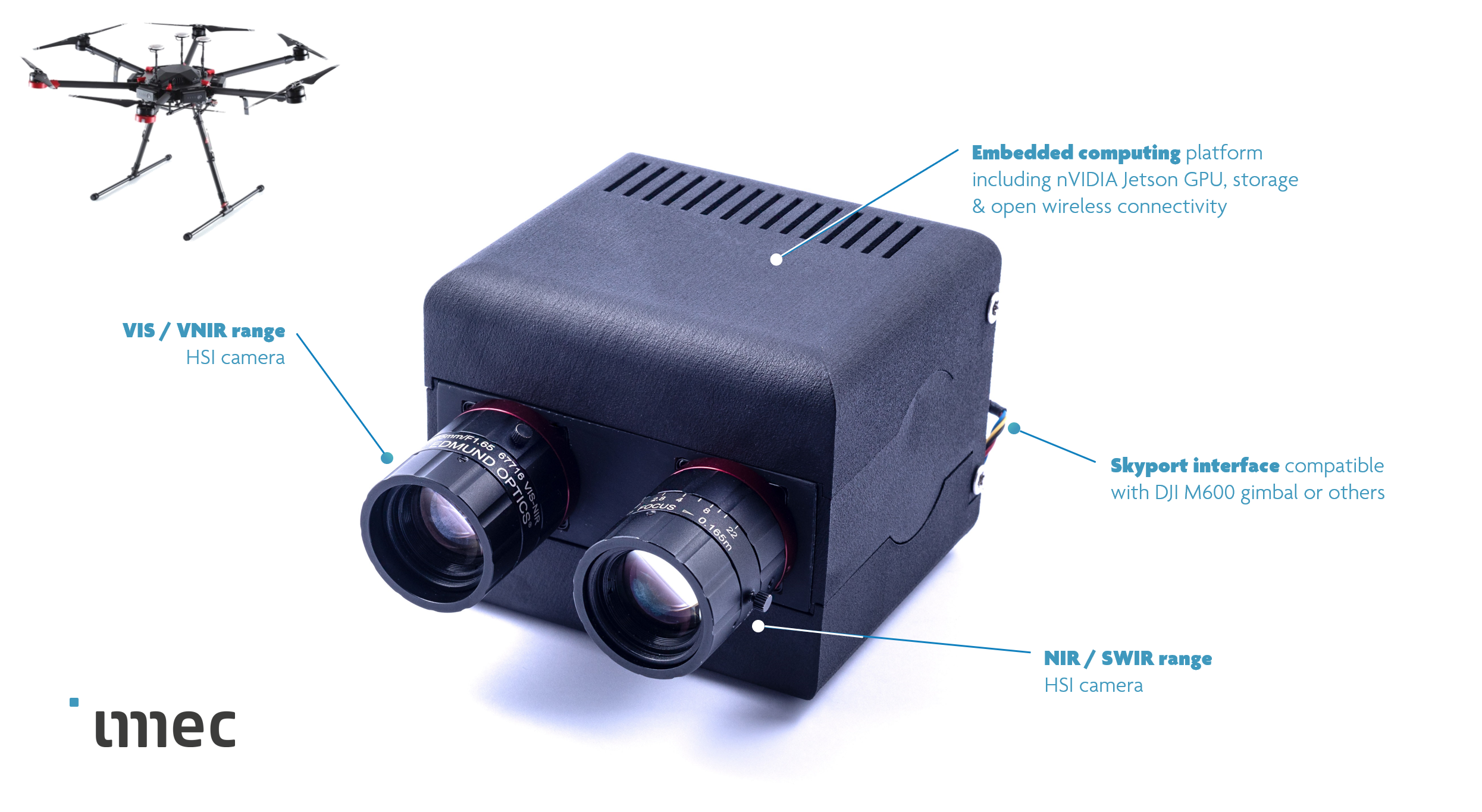 UAV purpose multi-camera