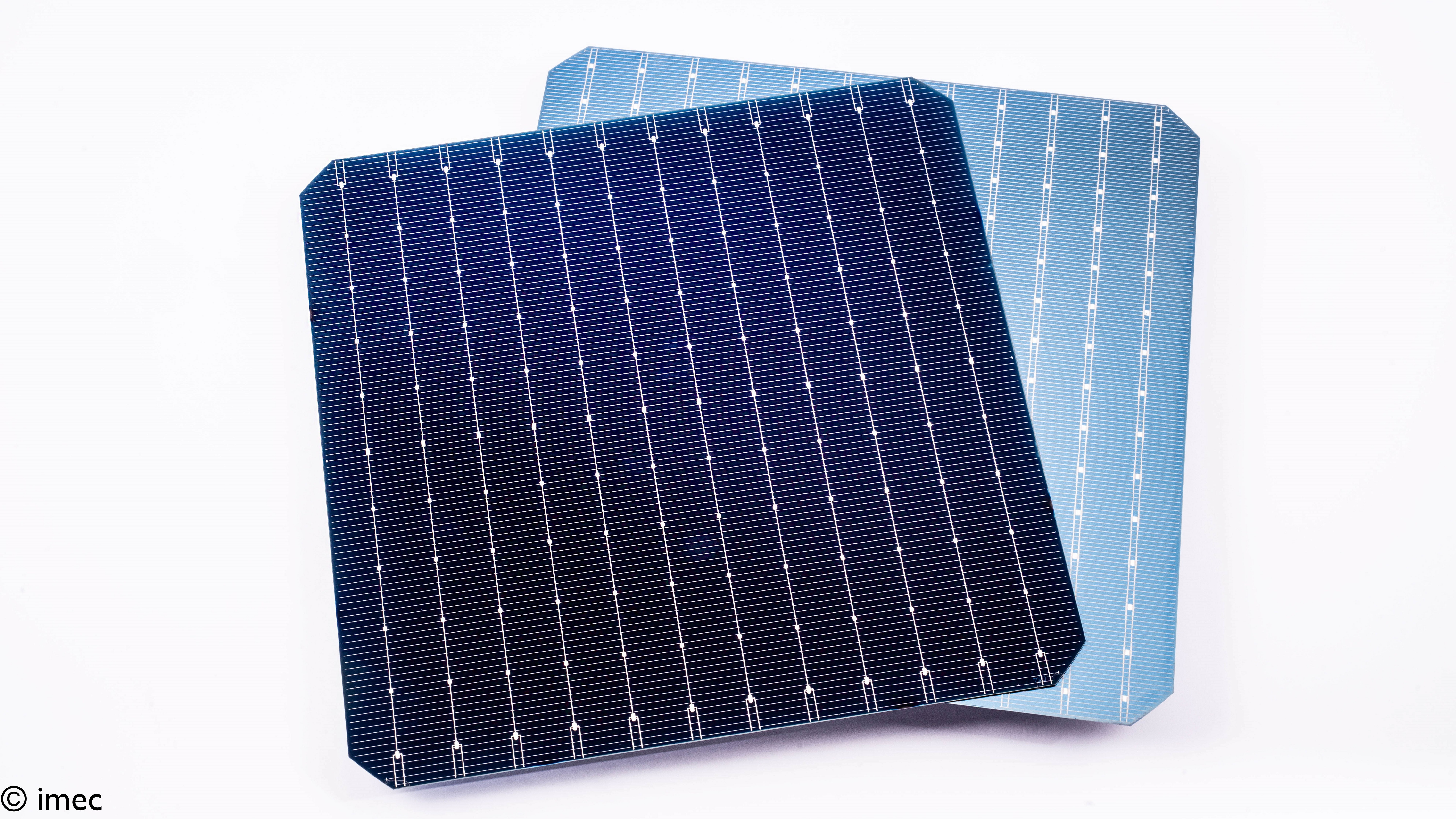 Imec's bifacial solar cells.