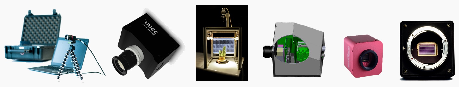 Hyperspectral imaging cameras